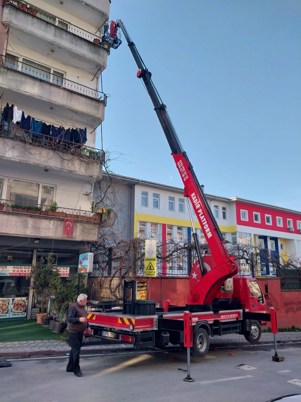 İstanbul sepetli vinç hizmeti